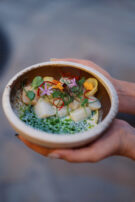 Azure Restaurant, scallop dish