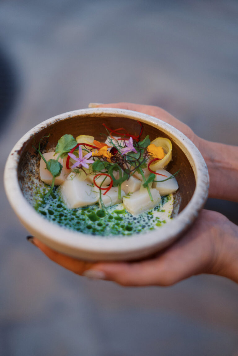 Azure Restaurant, scallop dish
