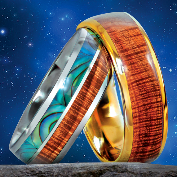 Luxury Koa wood ring