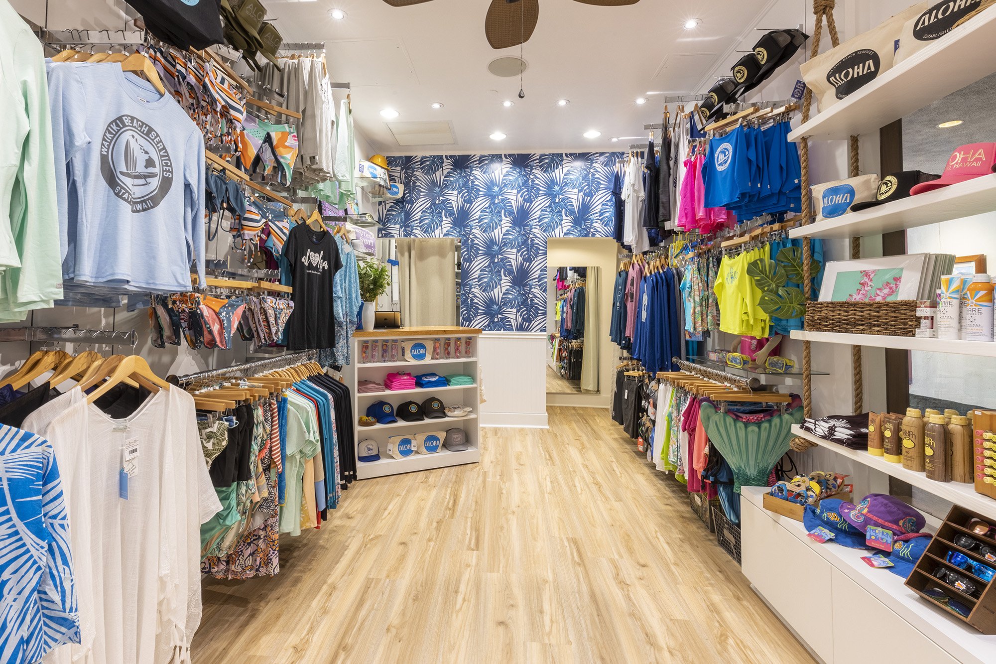 Waikiki Christmas Store interior clothes
