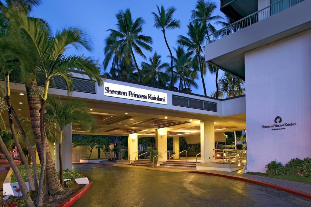 Sheraton Princess Kaiulani valet area