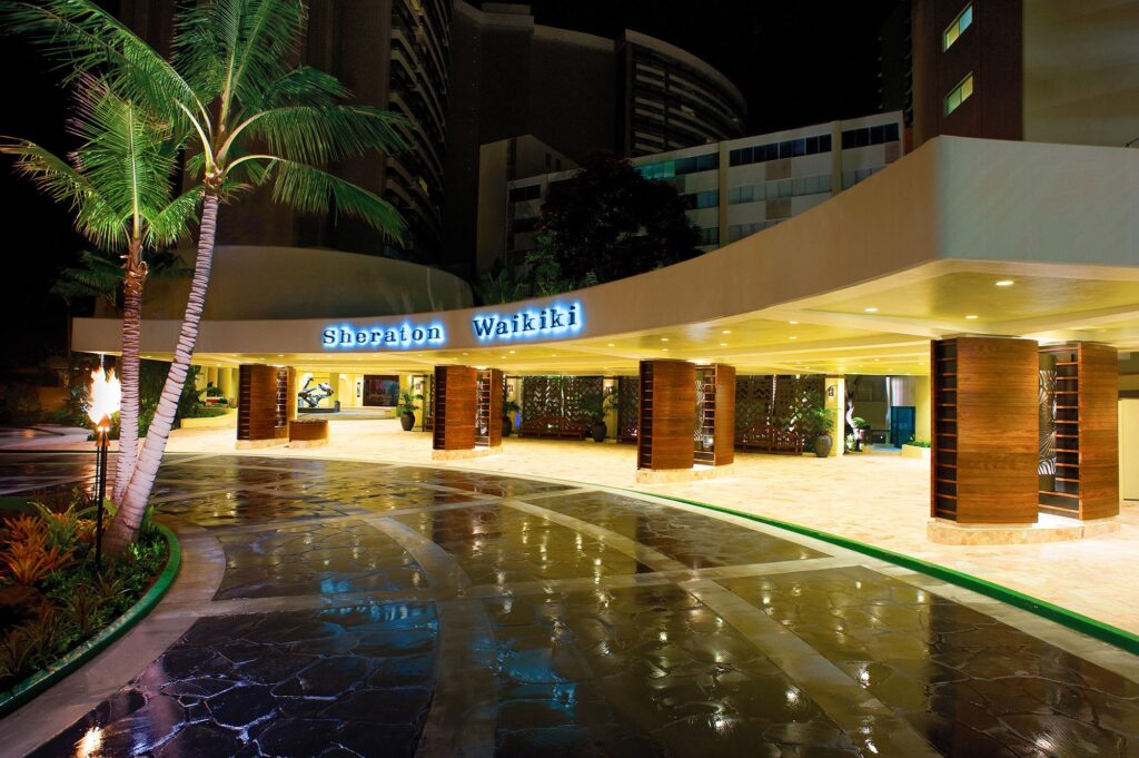 Sheraton Waikiki valet area
