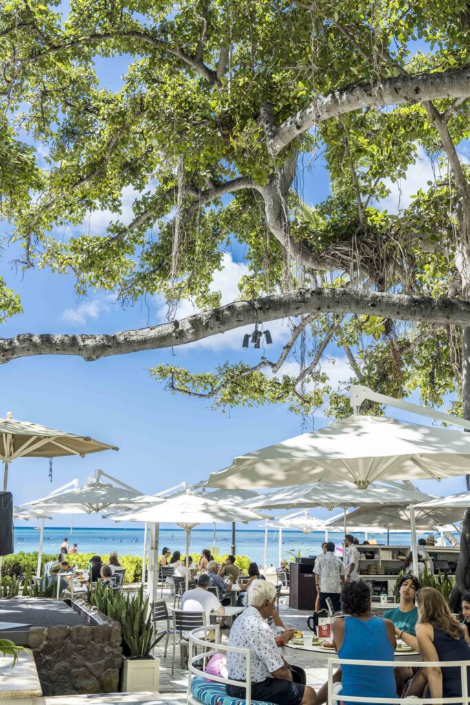 The Beach Bar at the Moana Surfrider Hotel